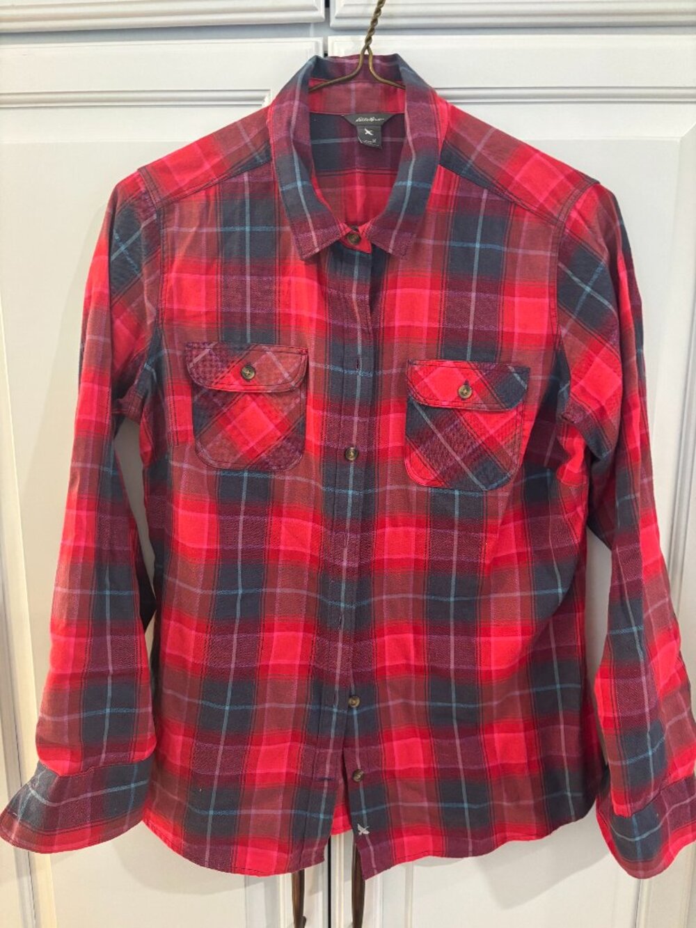 Eddie Bauer women's plaid shirt